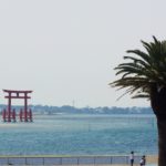弁天島海浜公園の赤鳥居を見て、舞坂宿を歩く【JR弁天島駅から散策】