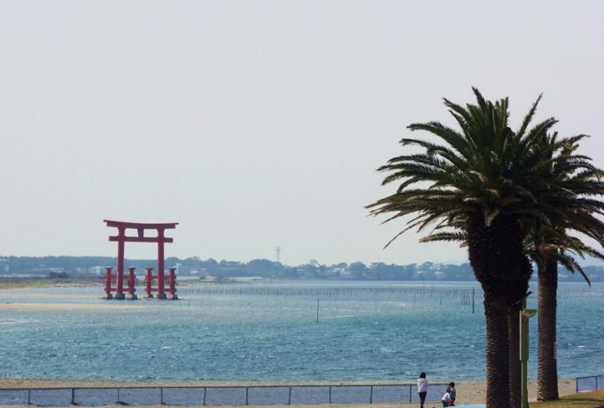 弁天島海浜公園の赤鳥居を見て、舞坂宿を歩く【JR弁天島駅から散策】
